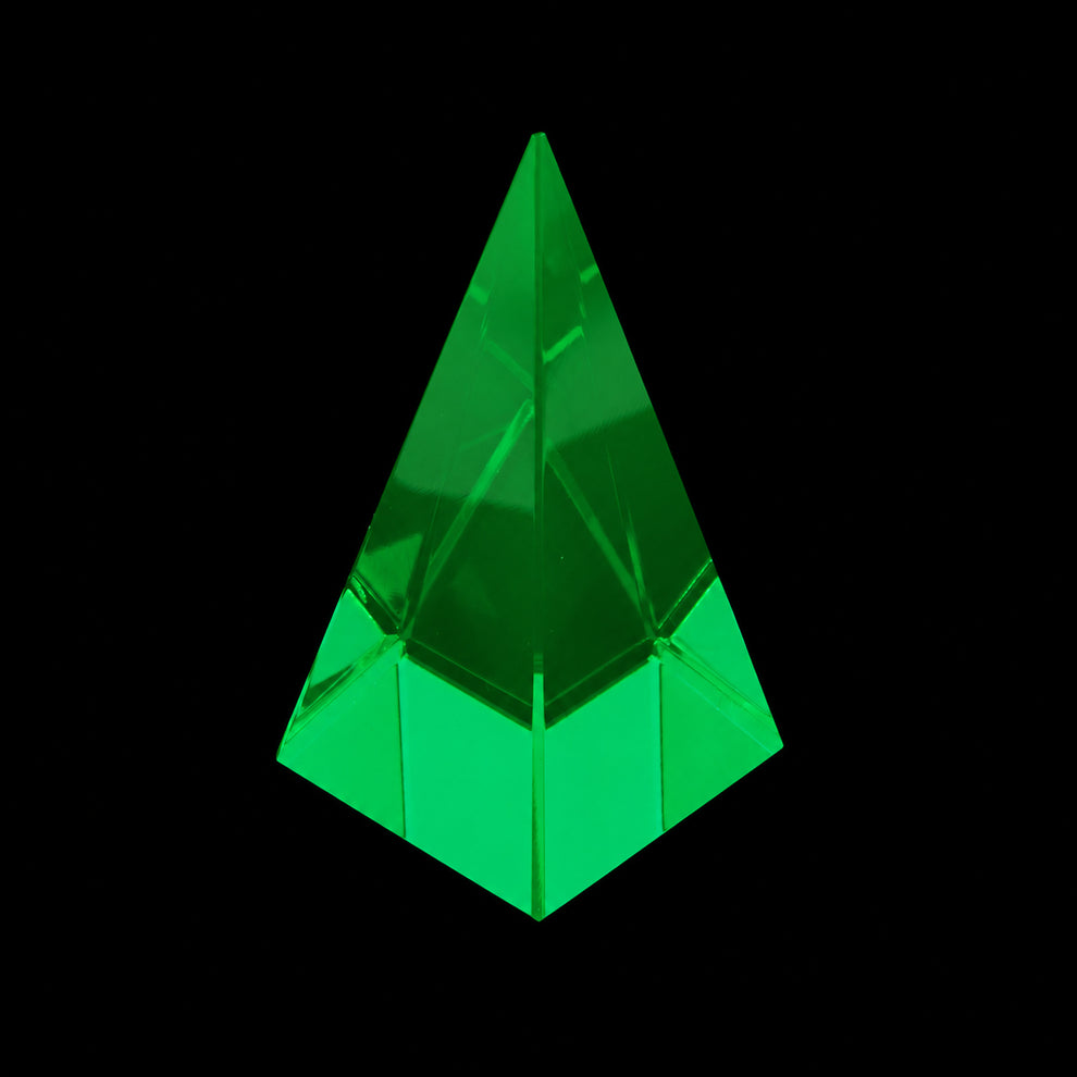 Uranium Glass Pyramid