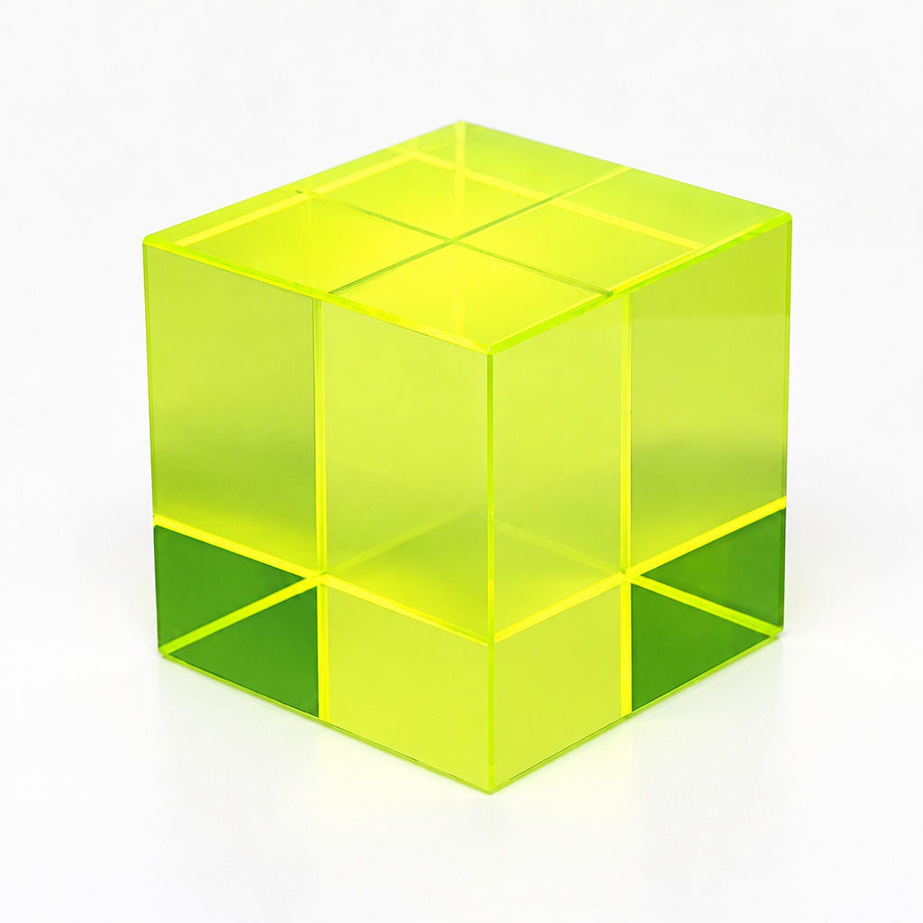 Uranium Glass Cube (Polished)