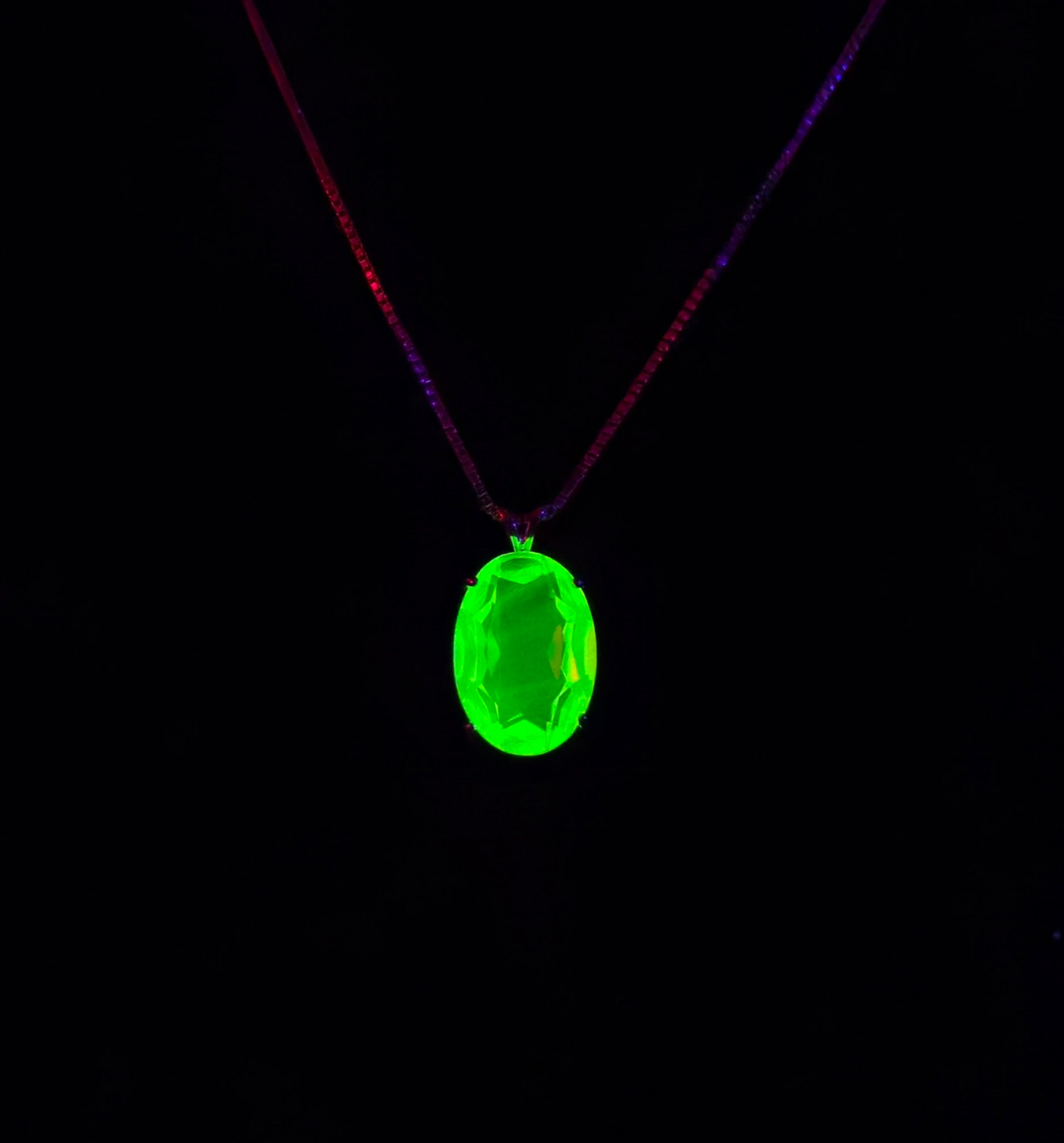 Uranium Glass Necklace
