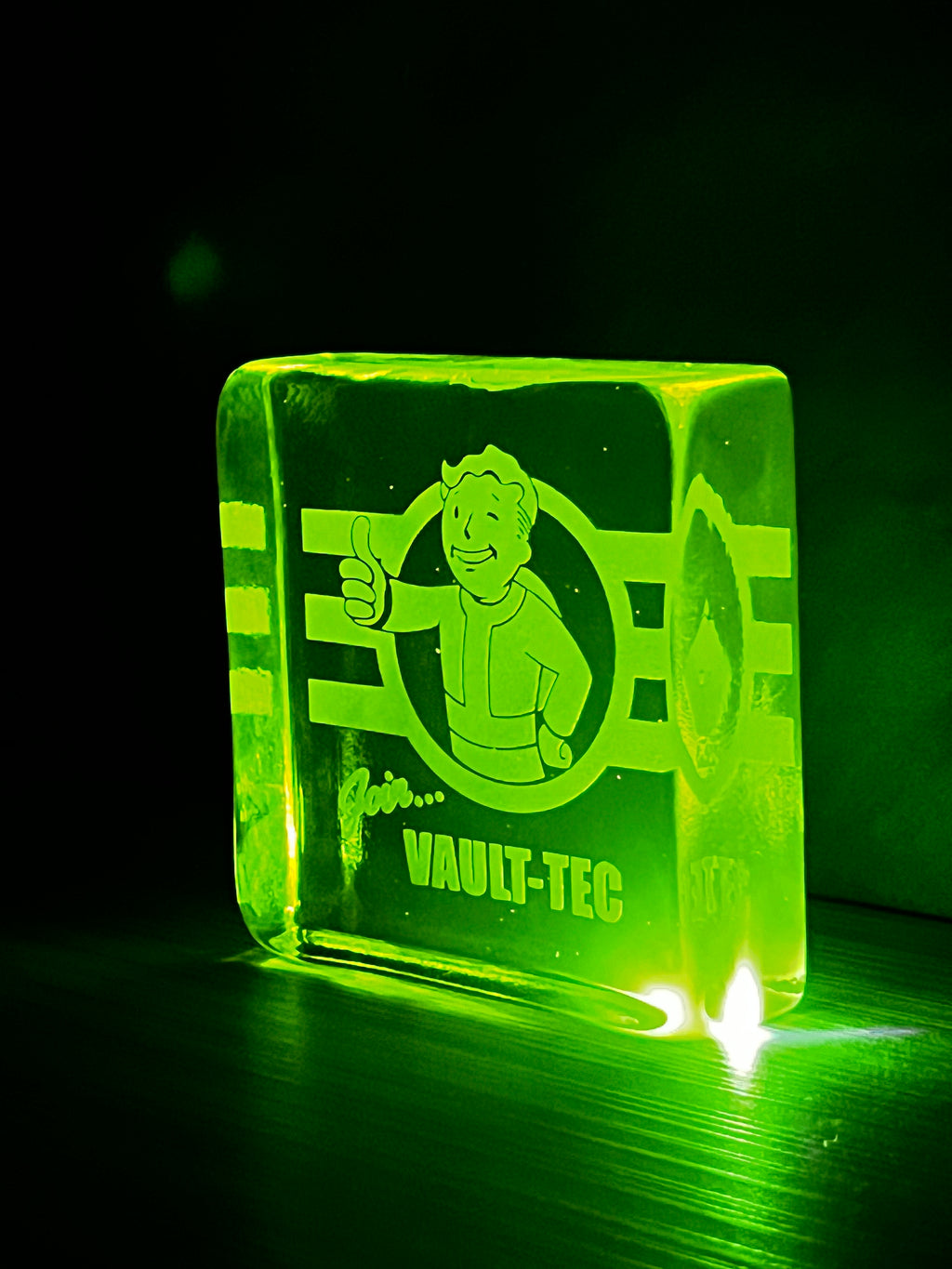 PRE-ORDER Uranium Glass Block V-T