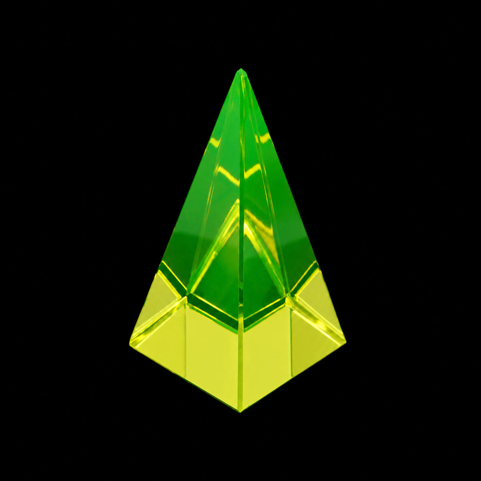 Uranium Glass Pyramid