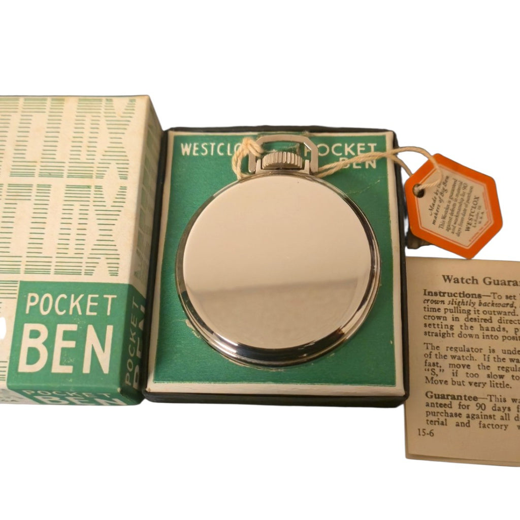 Westclox Pocket Ben Luminous NOS