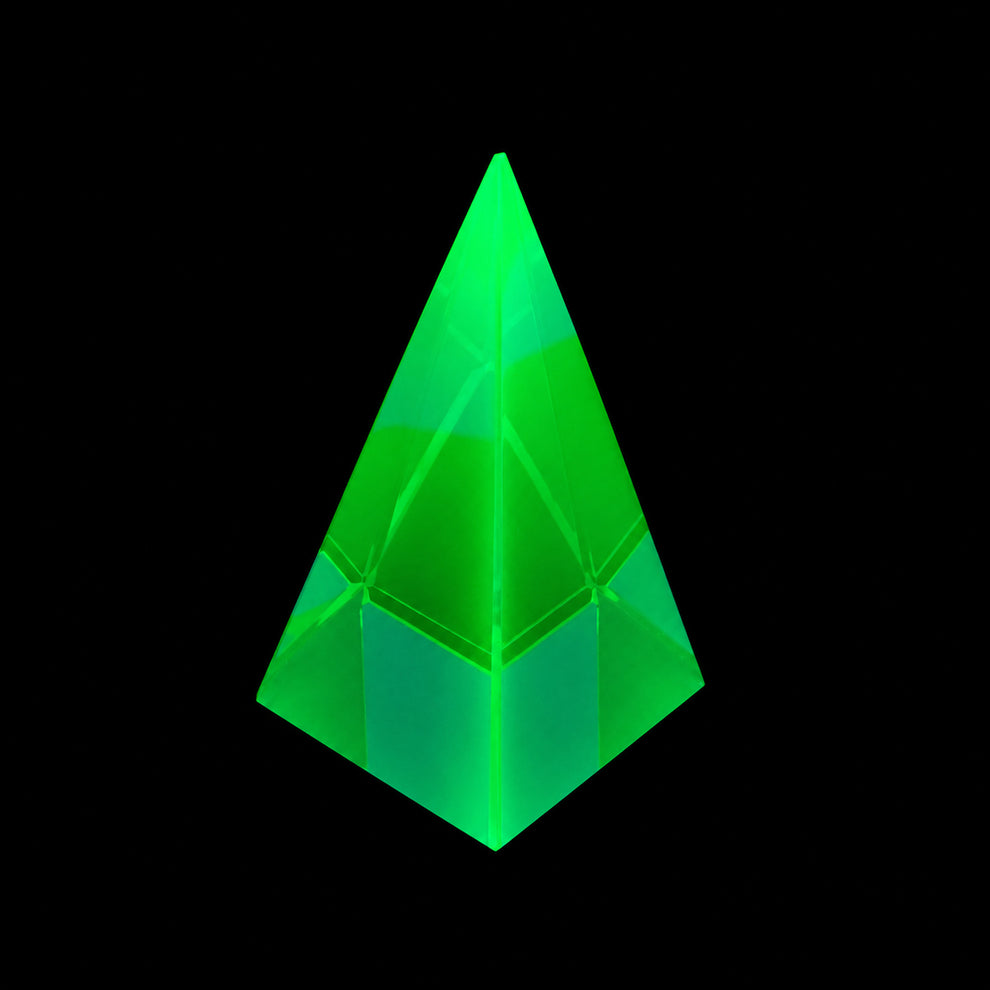 Uranium Glass Pyramid