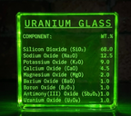 PRE-ORDER Uranium Glass Block Uranium Glass Recipe