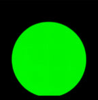 Large Uranium Glass Sphere With Flat Side: Pre-order