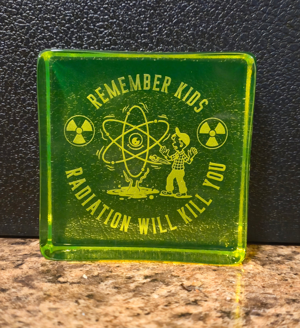 PRE-ORDER Uranium Glass Block Radiation Will Kill You